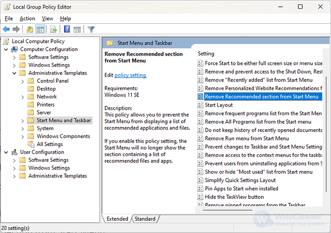 Addjust Group Policy Editor